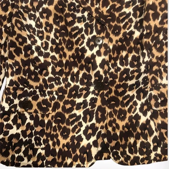 Vintage Harold's Classic 🐆 Leopard Print Jacket SZ 8 Blazer/Jacket - Picture 4 of 7